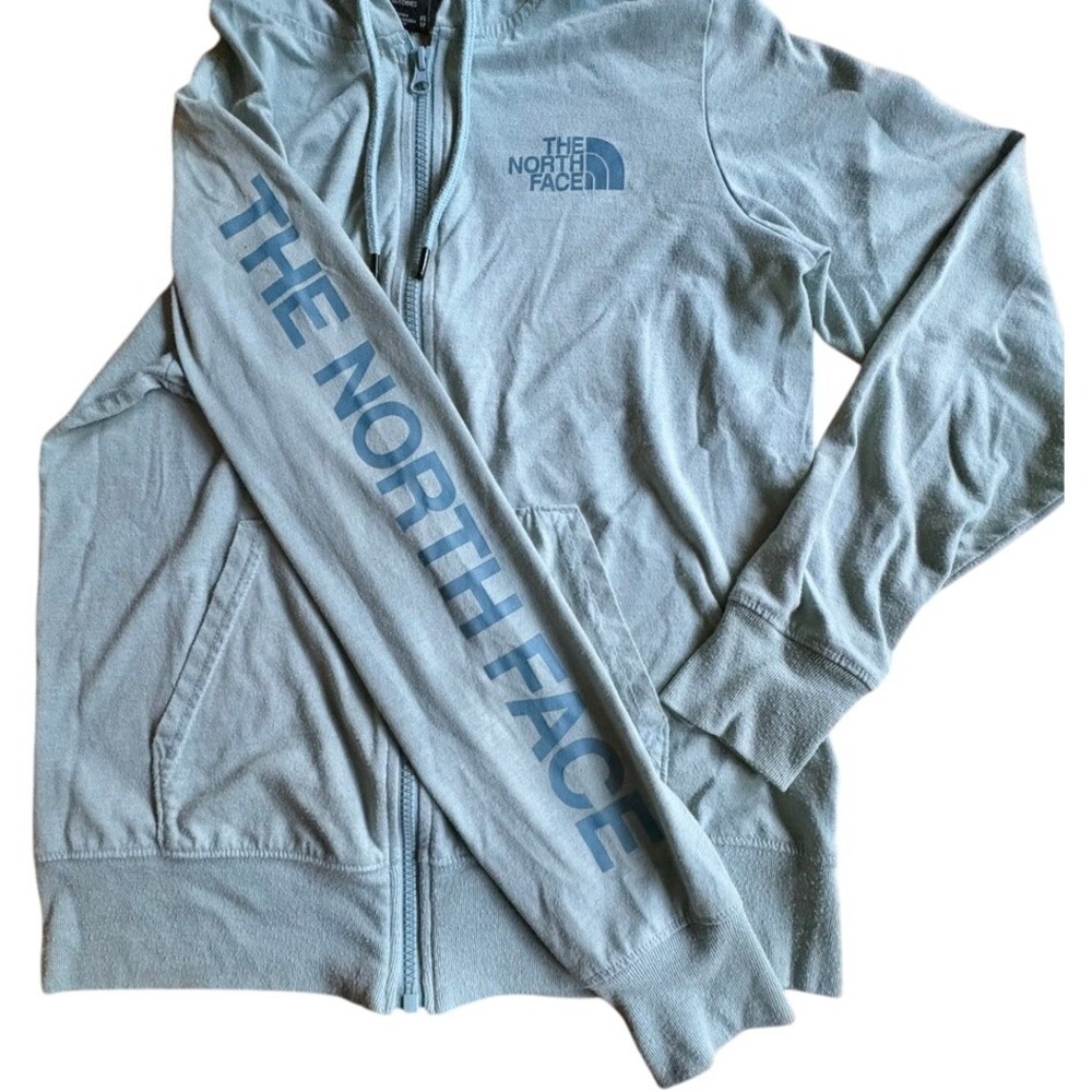 NORTH FACE Women's Lightweight Full‎ Zip Hoodie, Tourmaline Blue Heather SIZE XS